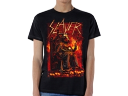 T-Shirt ROCK OFF Slayer - Goat Skull Preto (Tamanho: L)