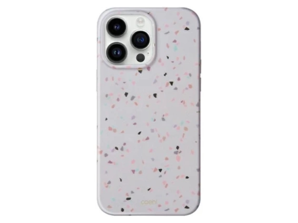 Capa Uniq Coehl Terazzo Para Iphone 14 Pro Max 6,7 Areia Alta Qualidade
