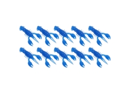 Isca Artificial Camarão Pvc para Pesca Largato 10un