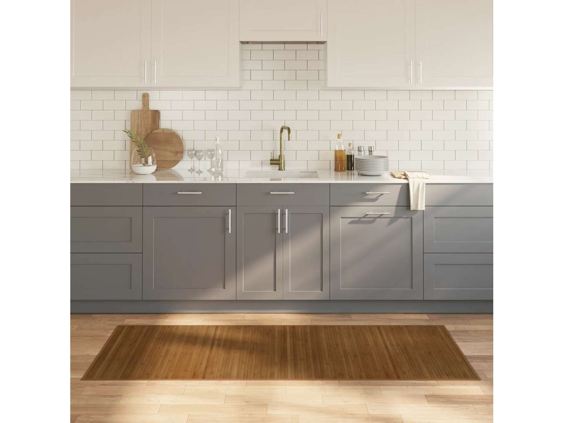 Tapete Retangular 80x200 Cm Bambu Castanho