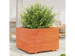 Vidaxl Vaso/floreira De Jardim 70x70x49,5 Cm Pinho Maciço Castanho Mel