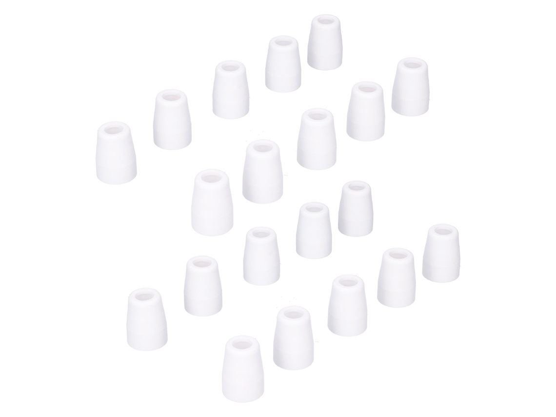 20 Peças De Copo De Cerâmica Para Cortador De Plasma, Escudo De Tocha De Corte De Ar, Peças De Reposição Acessórias Para Tc-60