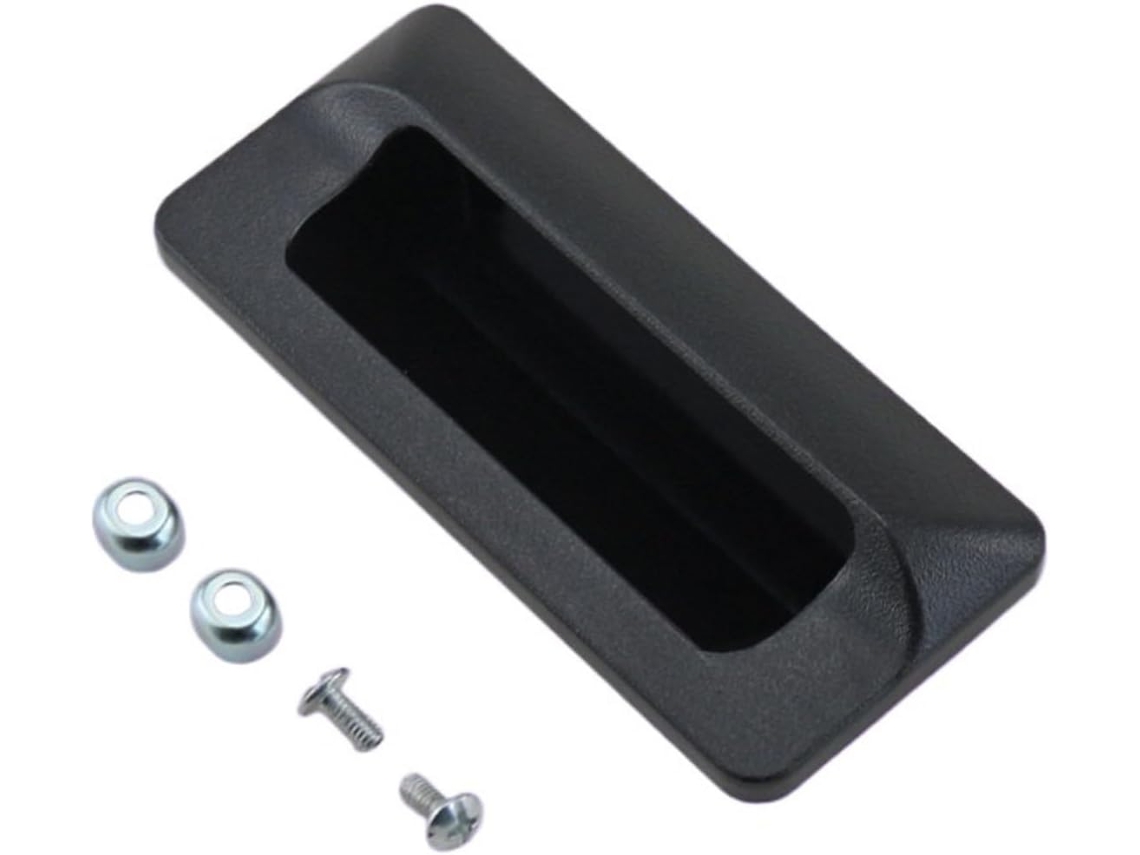 Puxador Embutido Oculto Em Plástico Preto Para Portas De Armários E Eletrodomésticos Com Design Discreto