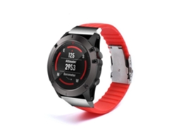 Bracelete Silicone Líquido para Garmin D2 Delta PX Vermelho