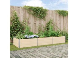 Vidaxl Floreira Ivory 290 X 100 X 45 Cm Aço Galvanizado