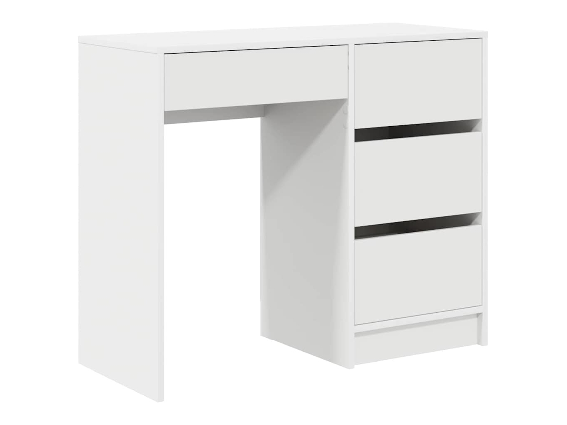 Mesa com Gaveta Branco 90x37,5x75 cm Madeira Processada MAISON EXCLUSIVE