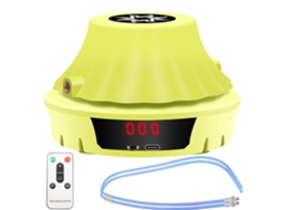 Corda De Pular Automática Interativa Com Controle Remoto, Contador E 10 Níveis De Velocidade Amarela Aquaforge