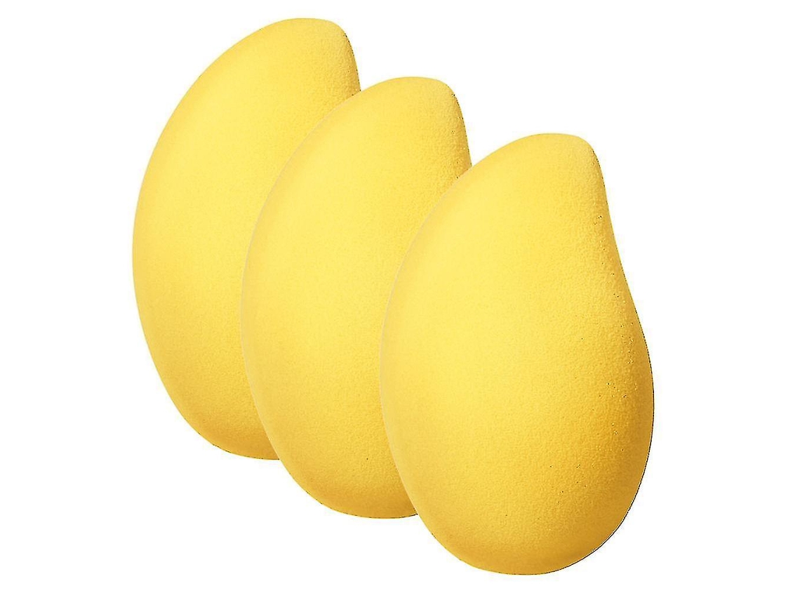 Mango Beauty Egg Powder Puff Borbulhado Em Água, Maquiagem Suave E Suave Para A Pele, Egg Puff Seco E Úmido Szkydv Yuhao Everley891 (3 Unidades)