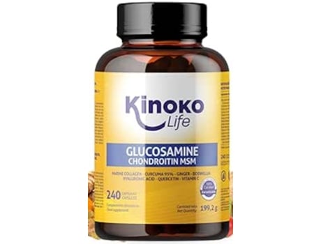 Kinoko Life Capsula De Glucosamina Condroitina Con Msm 240 Cápsulas