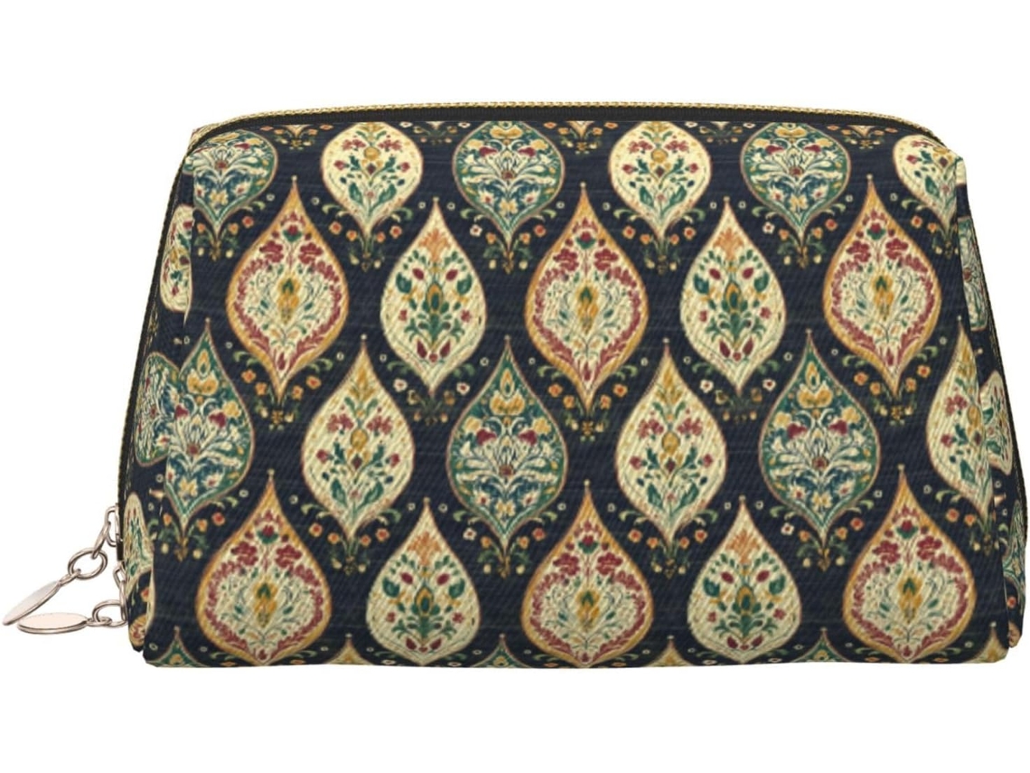 Nécessaire Vintage com Estampa Ideal para Viagens Grande Capacidade Feita Espuma Viagens Férias