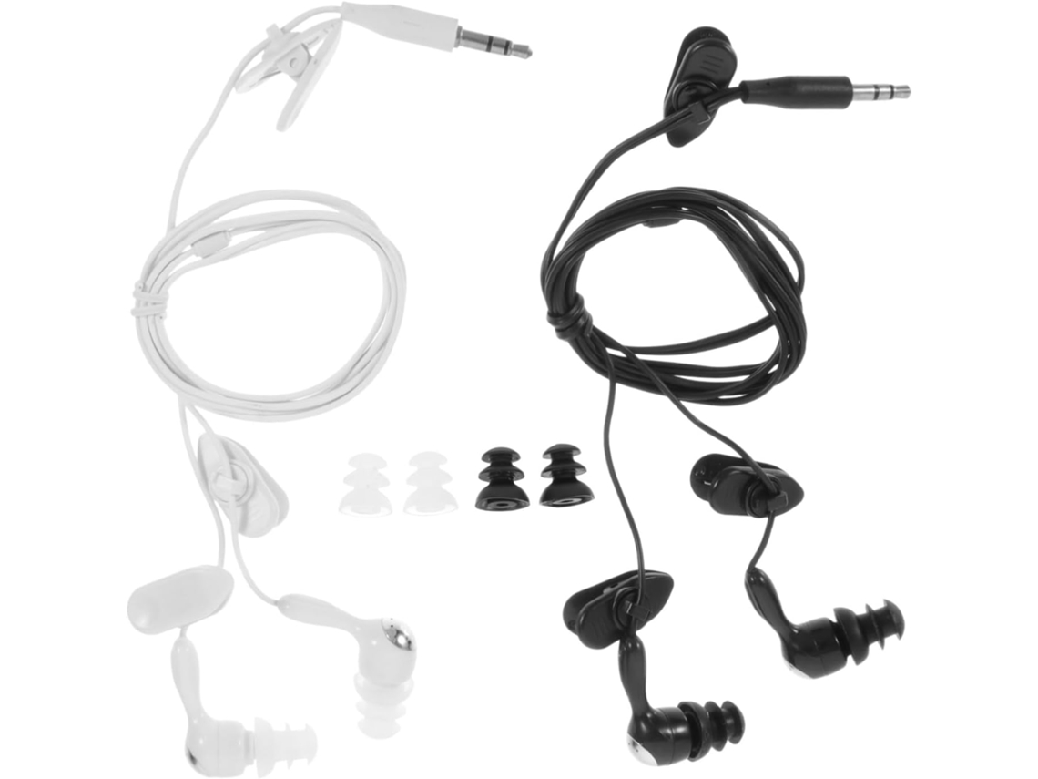 Fones De Mp3 À Prova 2 Com Fio 3,5 Mm, Para E Nas Cores Preta, Ideais