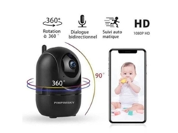 Câmera de Monitoramento para Bebê, Hd, Wi fi, Visão Noturna, Detecção de Movimento AQUAFORGE