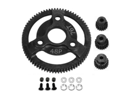 Kit De Engrenagens Para Carro Rc 48p Engrenagem Grande 76t Engrenagens Pinion 19t 20t 21t Para Traxxas Slash 2wd 1/10