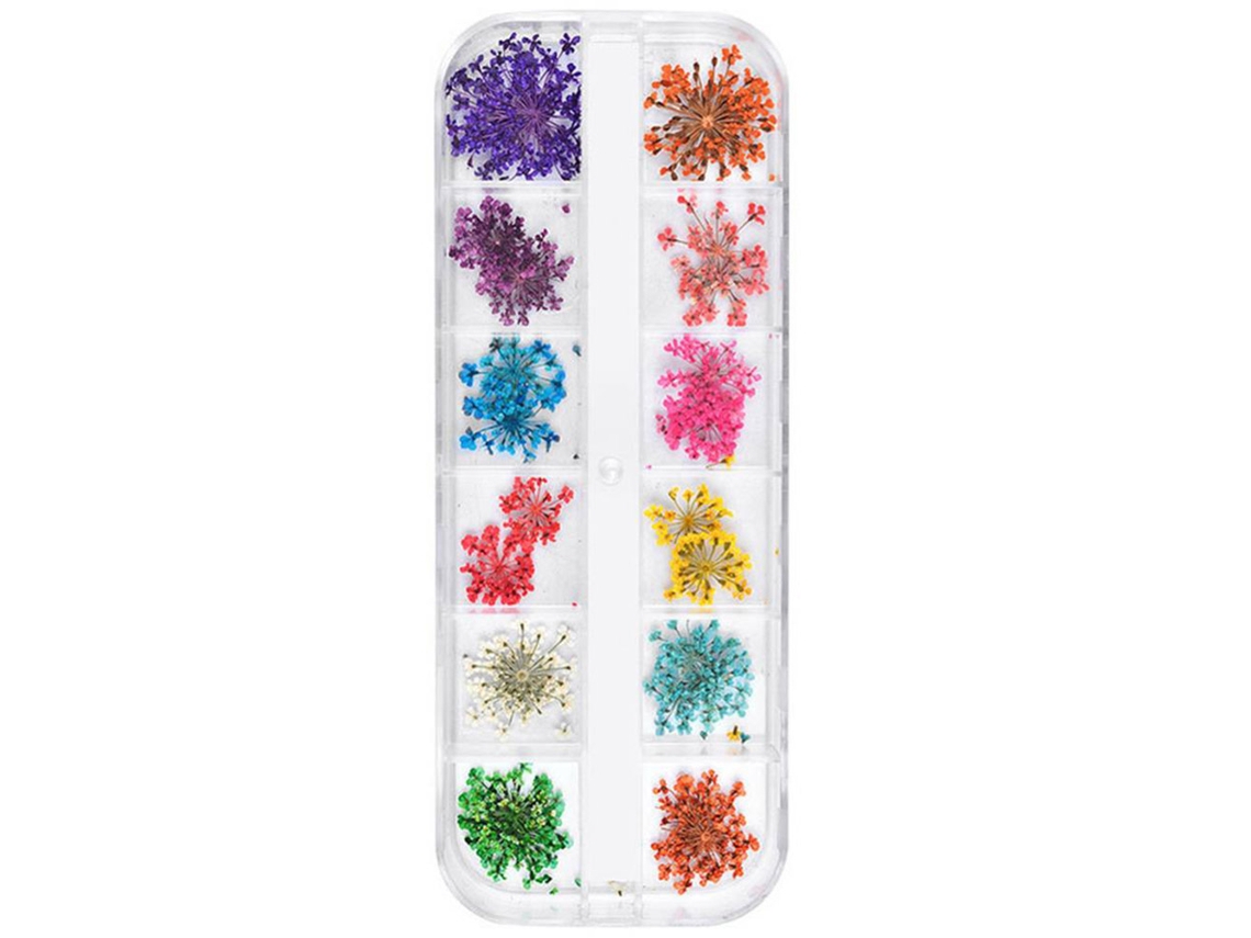 Sticker De Unha Com Flores Secas Para Arte Diy