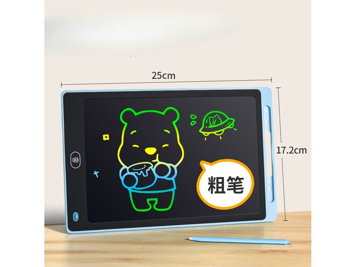 Comprimido De Escrita Lcd 10 Polegadas, Quadro De Rabiscos Colorido, Bloco De Desenho Eletrónico Para Crianças 3-8 Anos, Azul, Panoona