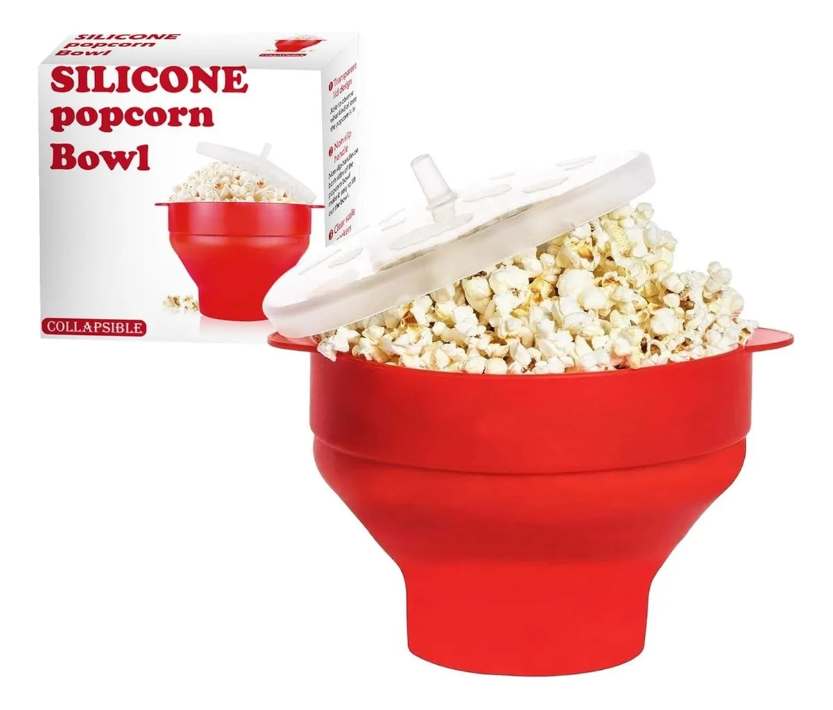 Tigela De Silicone Dobrável, Tigela De Pipocavayotoy