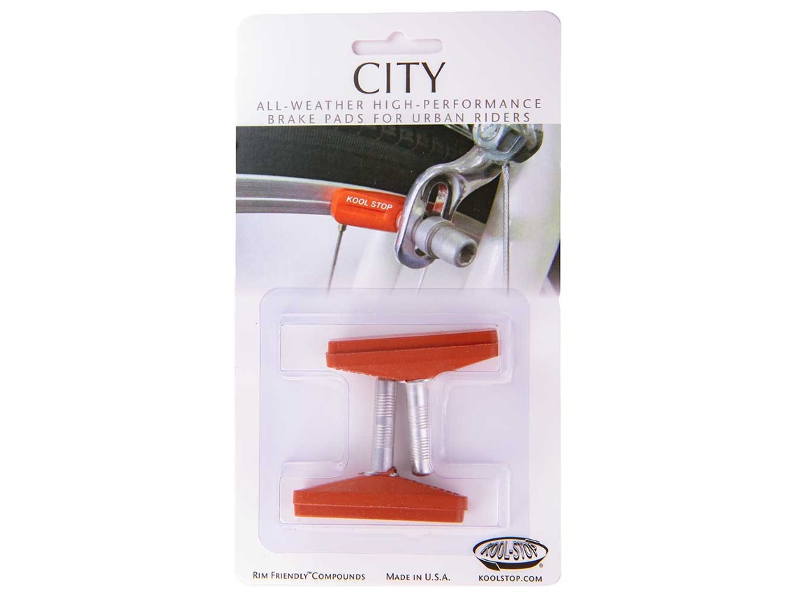 Pastilhas de Freio Completas para V-Brake City Laranjakool Stop