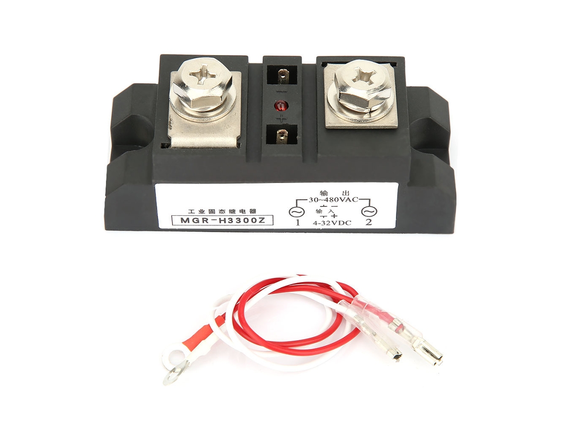 Relé de Estado Sólido Industrial SSR 300a Controle Dc para Ac | S/MARCA