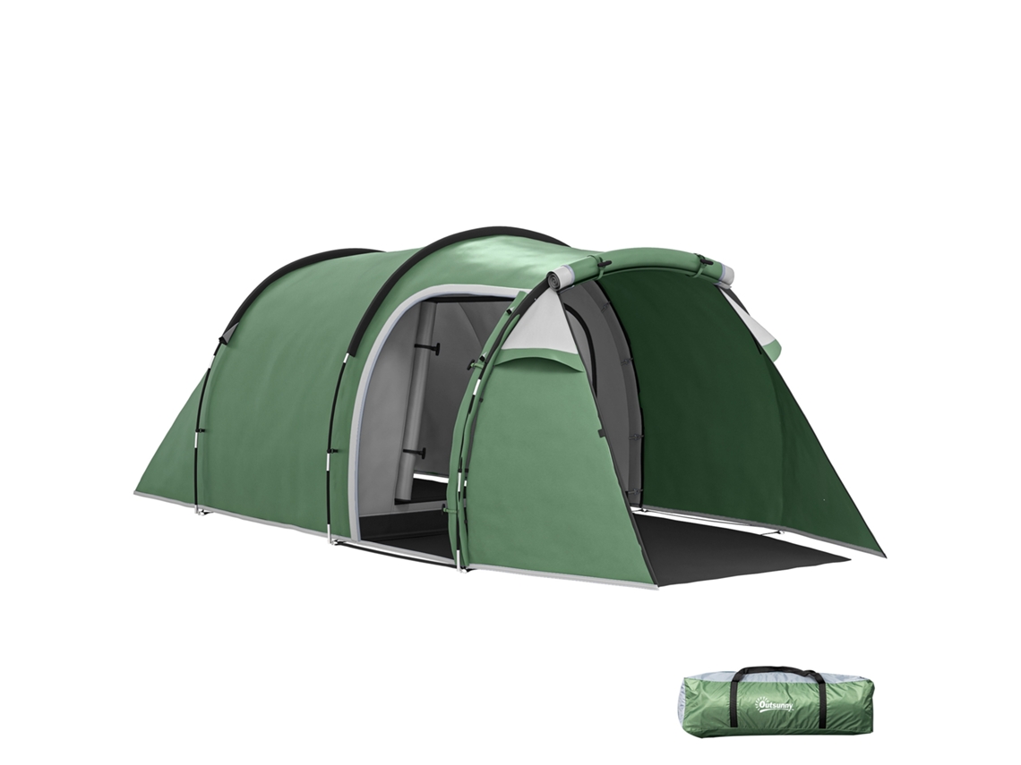 Mesa de Camping TOPBRICO extensível, alumínio e MDF, altura ajustável