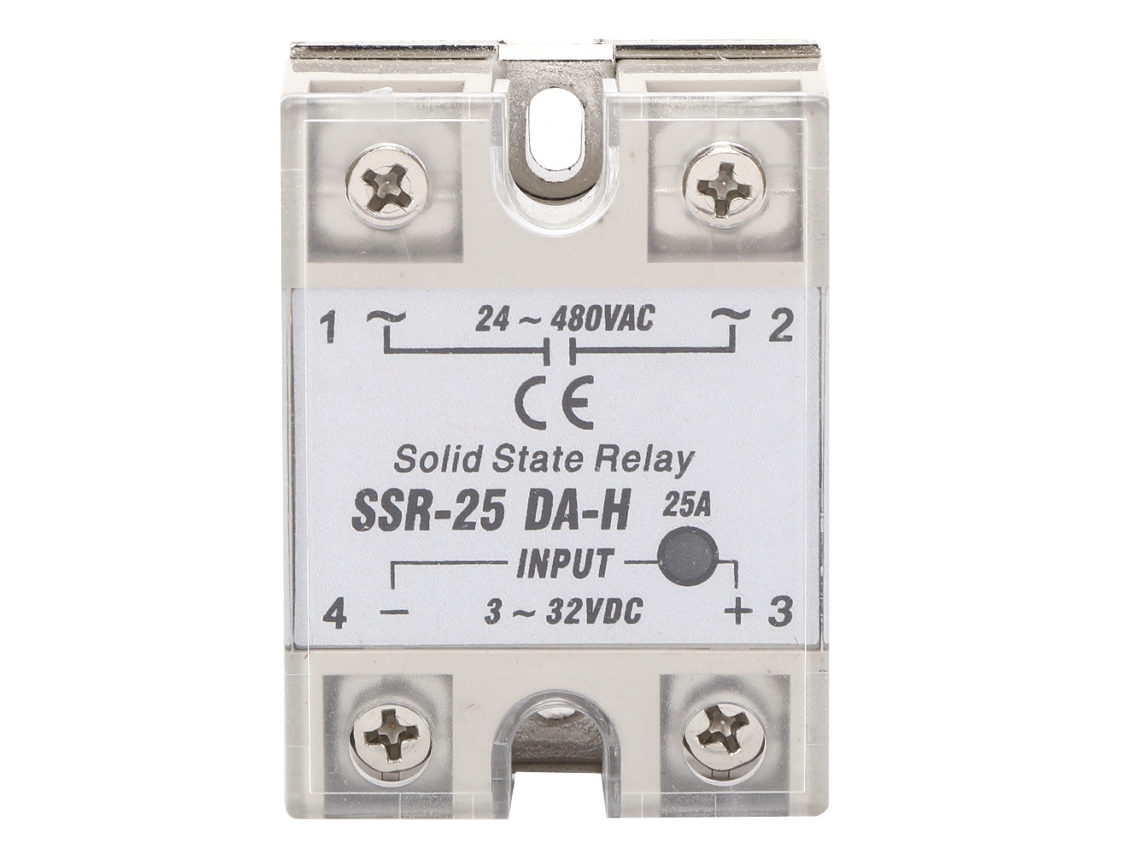 Relé de Estado Sólido Dc ac Ssr 25a com Dissipador S/MARCA