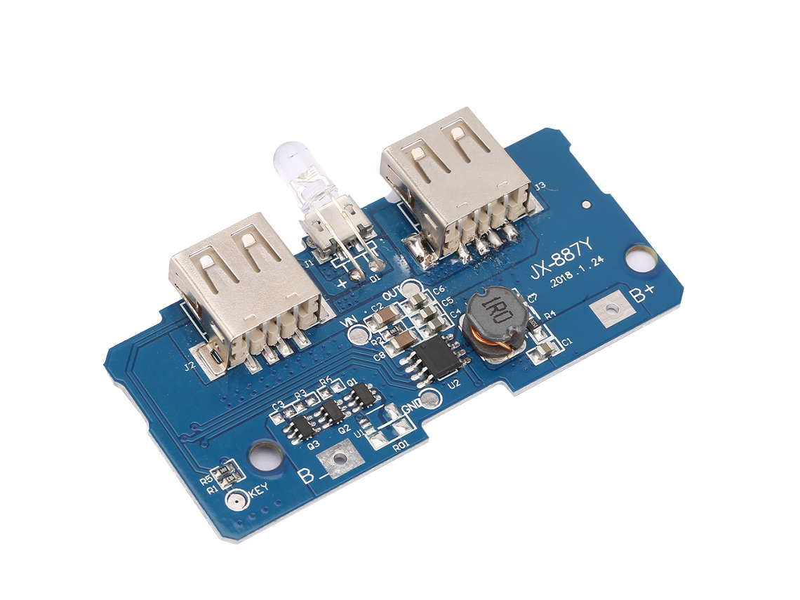 Módulo Carga Bateria Lithium Usb 3.7v 5v 2a Led Proteção | S/MARCA