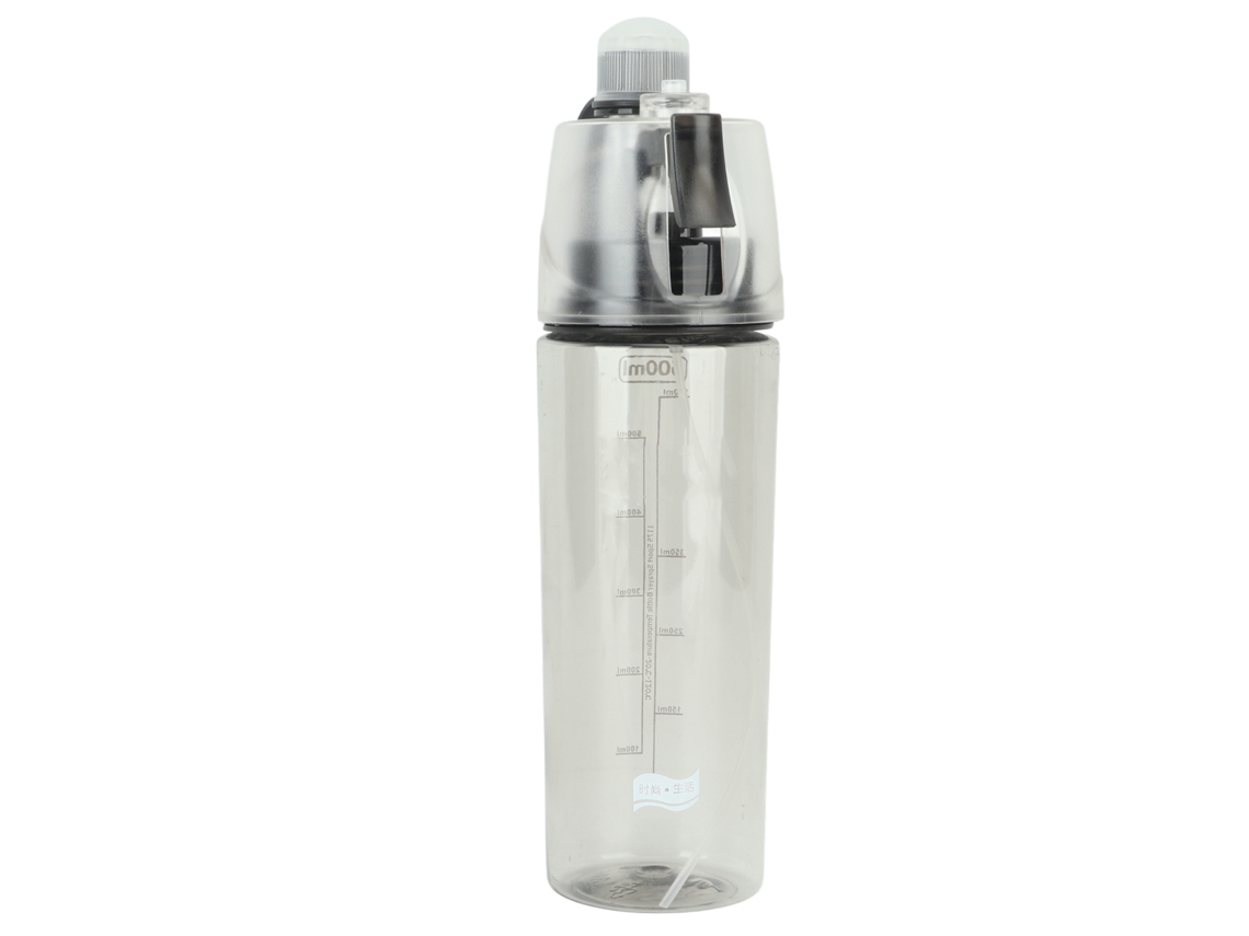 Garrafa de Água Esportiva com Spray 600ml Antivazamento