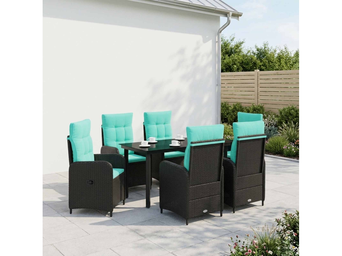 Vidaxl Conjunto De Jantar Para Jardim 7 Unid.