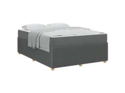 Estrutura da Cama com Colchão Cinza Escuro Tecido MAISON EXCLUSIVE 140x200 cm