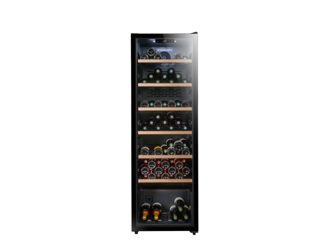 Cave de Vinho CLIMADIFF Cpw147 (147 Garrafas - 167 cm - Preto)