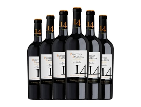Vinho CONTESSA MARINA 14 Primitivo Puglia (0.75 L - 6 Unidades)