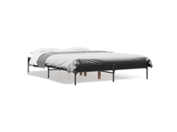Bed Frame, Bed Frames Vidaxl Preto Madeira Processada (120 X 200 Cm)