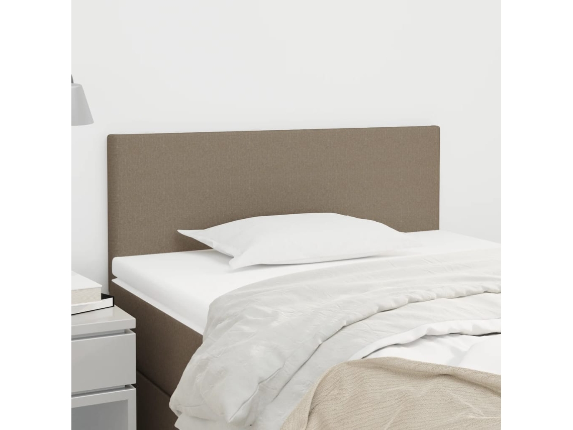 Cabecero de tela 90x5x78/88 cm Gris-marrón
