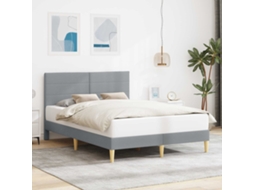 Vidaxl Estrutura Da Cama Cinzento-claro 120 X 200 Cm Tecido