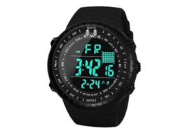 Synoke 8209 Relógio eletrônico esportivo multifuncional masculino para natação, à prova d'água, com despertador luminoso Hengrongshen