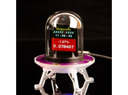 01relógio Ufo Criativo com Visor Led Multifuncional Relógio Ufo Criativo com Previsão do Tempo e Taxa de Câmbio MDUG