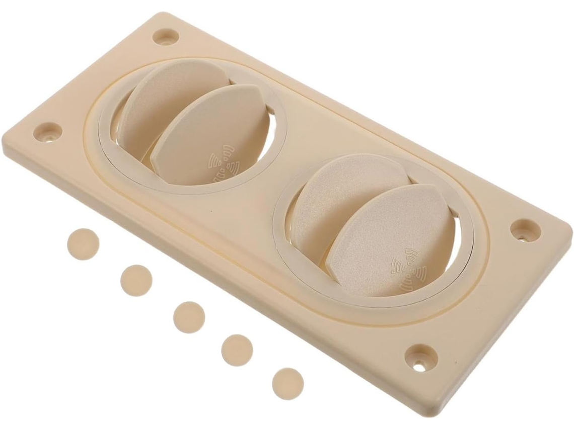 Saída de ar em plástico ABS para caravanas e caminhões, ventilação uniforme.