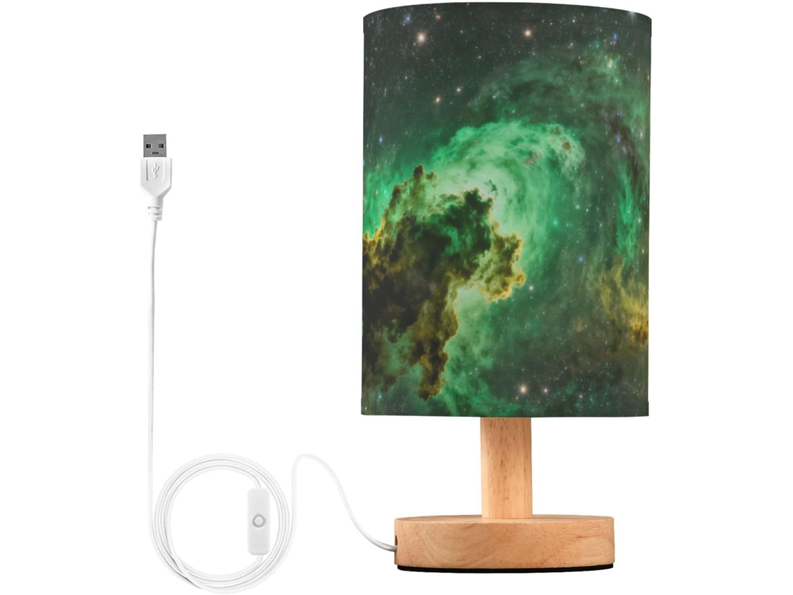 Green Universe Abajur De Mesa Para Banheiro Feminino Ambientes Internos Feito Lona Juta