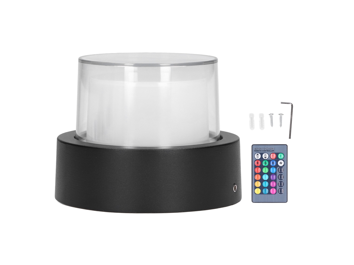 Luminária de Parede Redonda Rgb 5w Ac85‑265v À Prova D'água CHABERLU