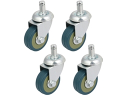 ​​graus Sobre Rodízios, Cinza, 4 Peças Zk406302i2705, Aexit De, Pu, 2"