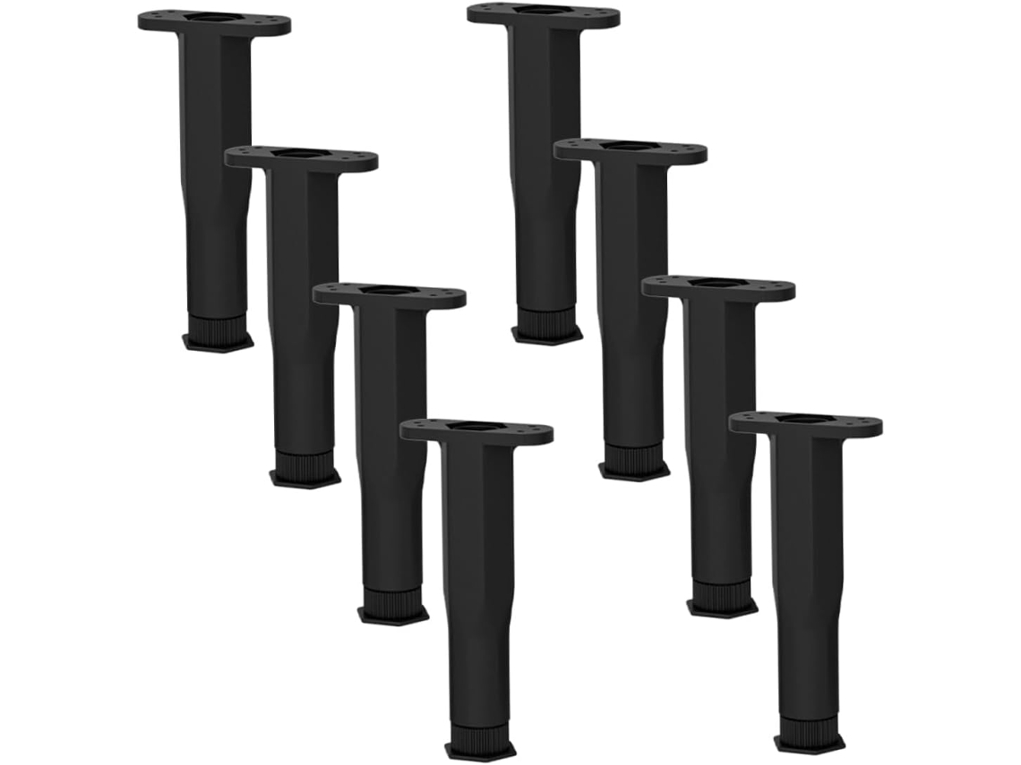 Sewroro Conjunto De 8 Pés Suporte Ajustáveis E Resistentes Para Móveis, Camas, Sofás, Mesas E Cômodas
