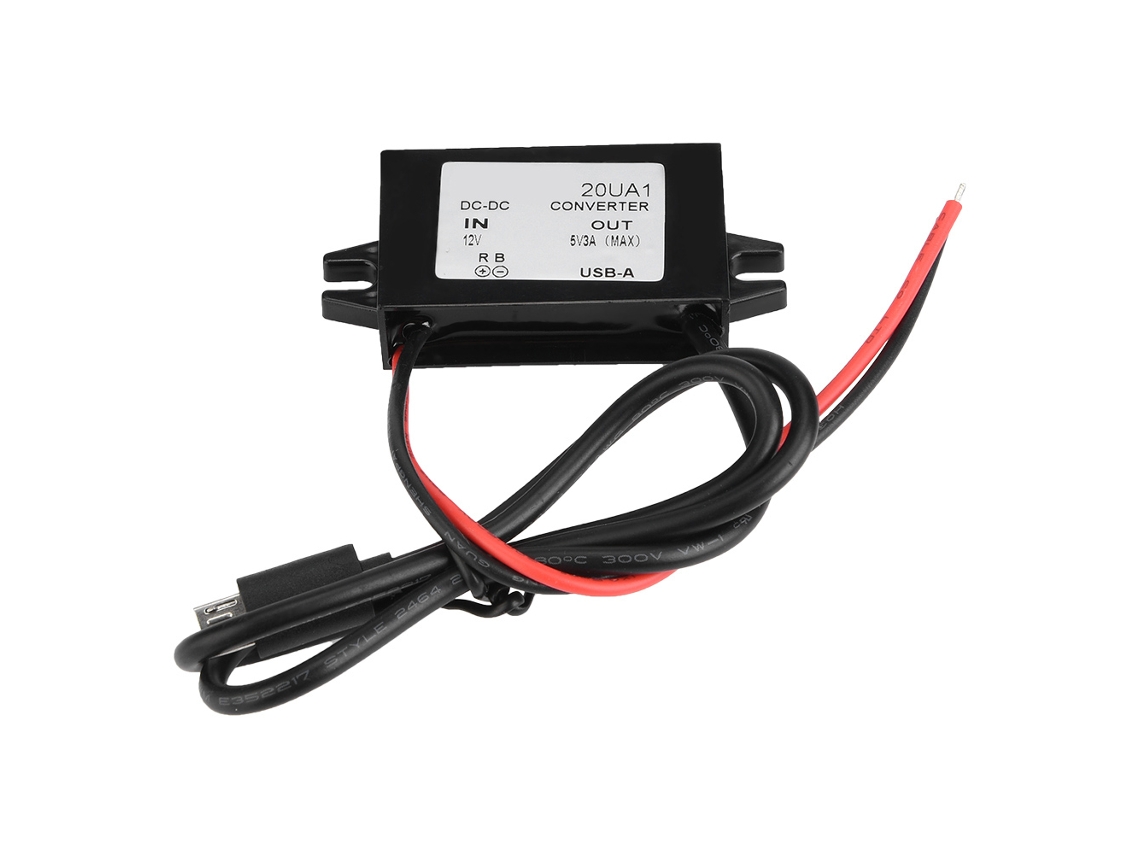 Módulo conversor de alimentação step-down DC-DC 12V para 5V 3A USB S/MARCA