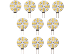 Lâmpada Led, 10 Unidades, Base G4, 2700k, Intensidade Regulável, Para Uso Residencial, Comercial Ou Substituição De Fontes Convencionais
