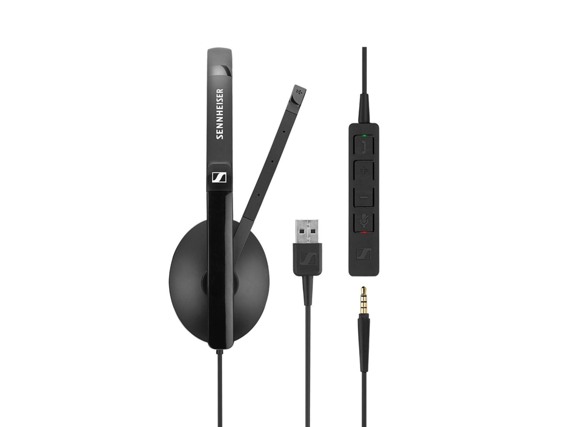 Epos Sennheiser Adapt 135 Usb Auscultadores Fita de Cabeça Conetor 3.5 Mm Usb Type-A Preto
