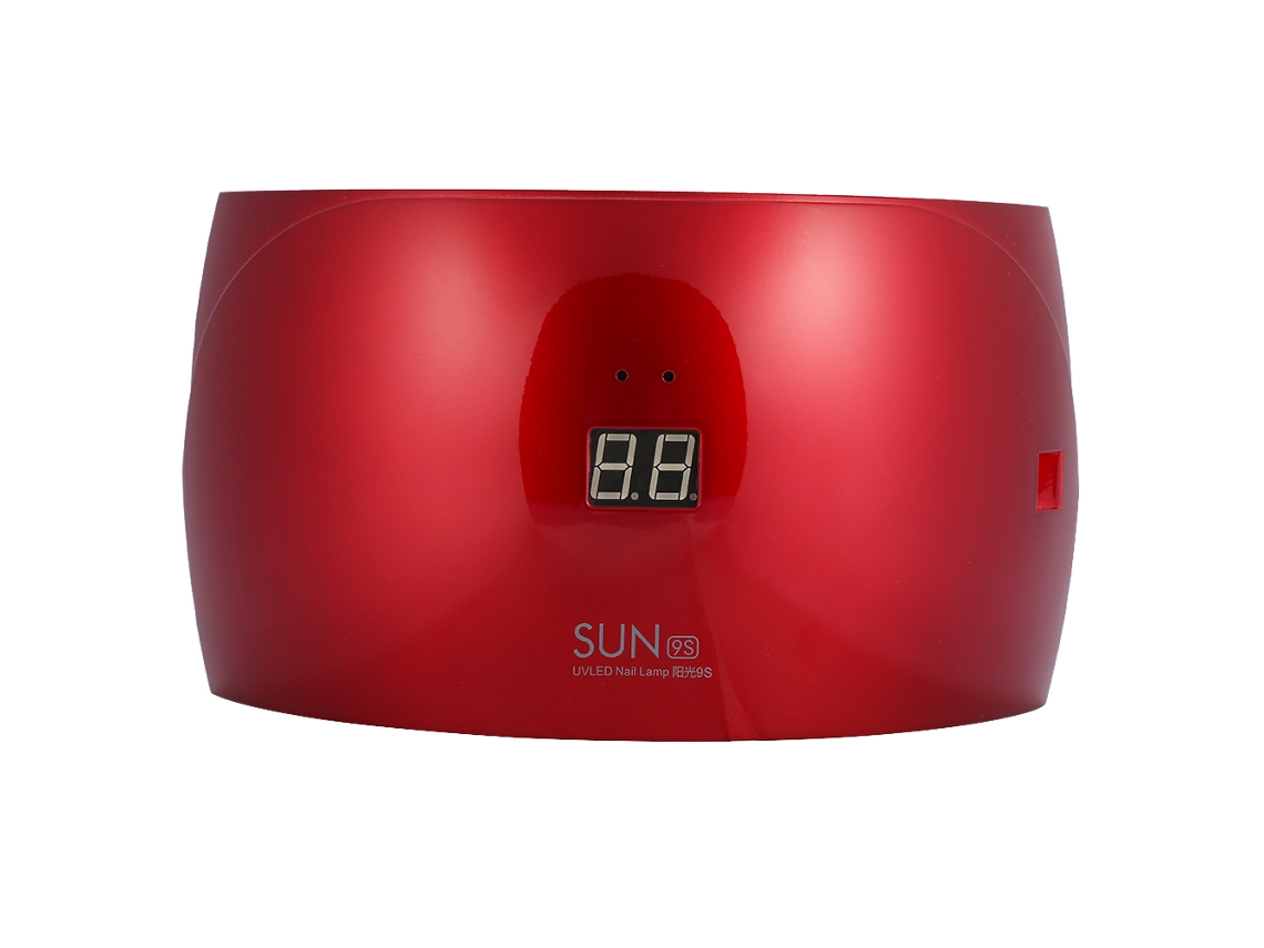 Lâmpada De Secagem Para Unhas Com 15 Leds 24w, Temporizador 99s E Sensor Automático, Cor Bordeaux