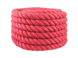 Vidaxl Corda De Juta 40 Mm Vermelho 100% Juta Tossa