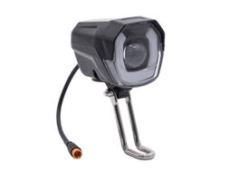 Farol Led Com Buzina Preta 12-72v Com Conector À Prova D'água