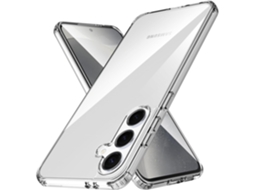 Capa Para Samsung Galaxy S25 (5g) Transparente Gtr Silicone Tpu Gel Case Protetor De Tela De Vidro Temperado Movilearvayotoy