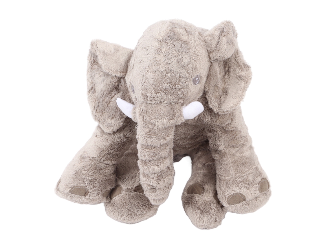 Pelúcia Elefante Cinza Fofa 15,7 Polegadas Brinquedo Macio Decoração Casa Crianças Adultos