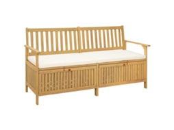 Vidaxl Banco De Arrumação 2 -seater 170 X 63 X 84 Cm Retangular