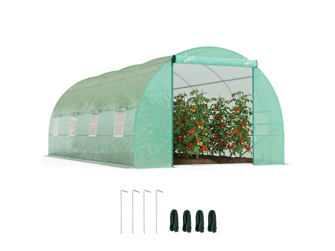 Estufa para tomate, portas, 90x90x145 cm, DECORALAR TECH